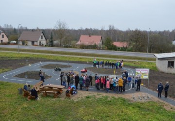 Bērnu autoskolas apmācību laukuma atklāšana Kūku pagastā