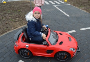 Bērnu autoskolas apmācību laukuma atklāšana Kūku pagastā
