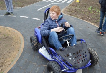 Bērnu autoskolas apmācību laukuma atklāšana Kūku pagastā