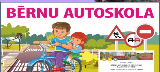 Projekta “Bērnu autoskolas apmācības laukuma” atklāšana