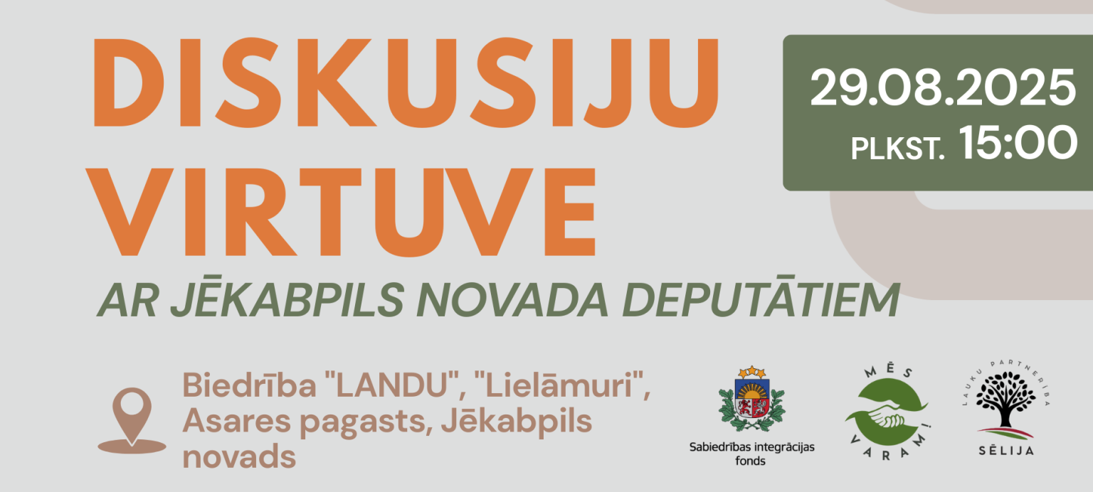 Diskusiju virtuve ar Jēkabpils novada deputātiem!