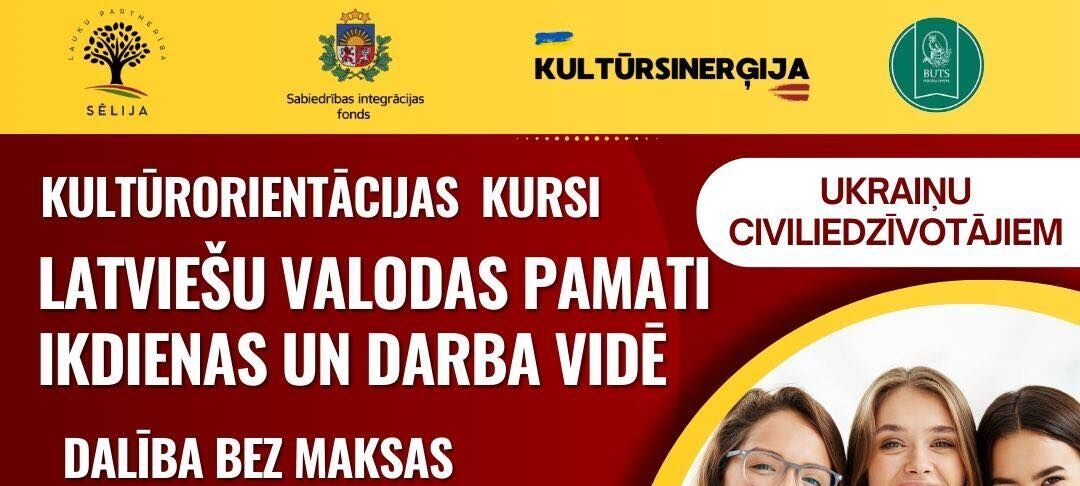 Bezmaksas apmācības “Latviešu valodas pamati ikdienas un darba vidē” (80 stundas)